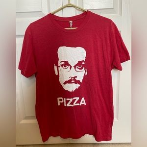 OG Red Pizza John cotton t-shirt